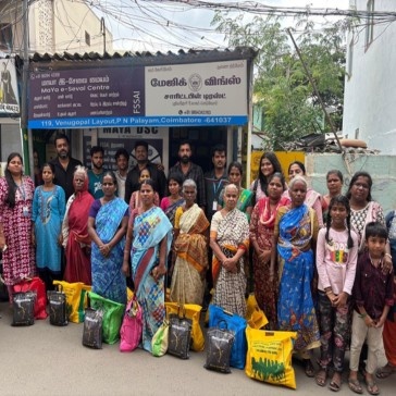 Provided Groceries to  20 single women families